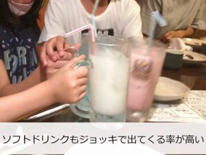 ジョッキのソフトドリング