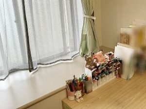 フェイクグリーンを置く前の子供部屋