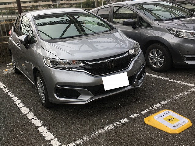 駐車場に戻したシェアカー 駐車場に戻したシェアカー