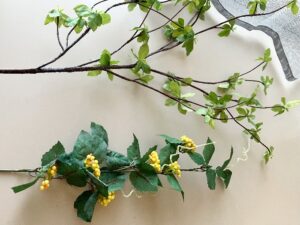 100均のフェイクグリーンとプリマのフェイクグリーン