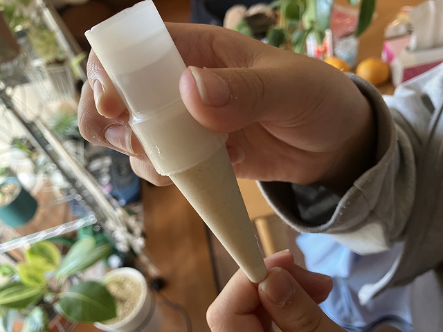 素焼きの給水器の例。底面給水鉢とは別方式ですが、使う前の作動確認は重要です。